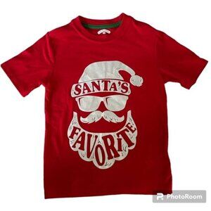Santa's Favorite Red Christmas T-shirt size youth size xs (4-5)